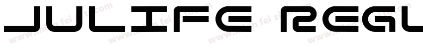 Julife Regular字体转换